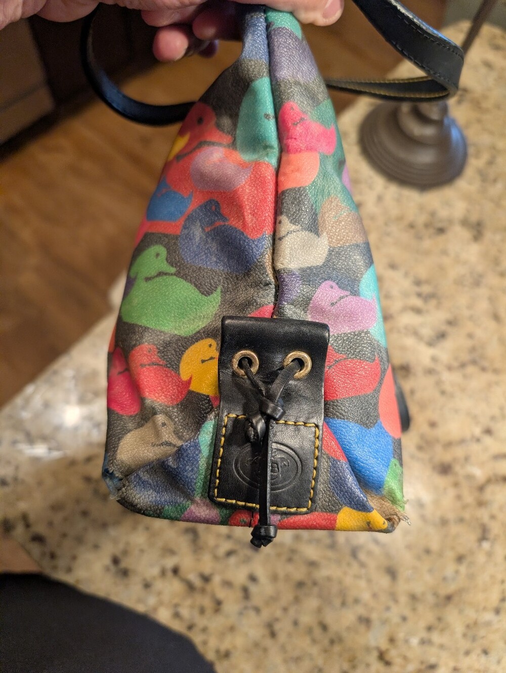 Dooney And Bourke Vintage Rainbow Duck - Picture 5 of 12